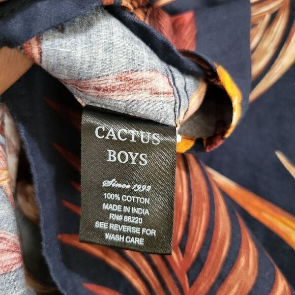 Cactus boys button down shirt sz 11/12 - Picture 6 of 8